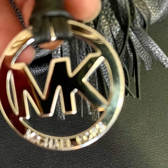 MICHAEL KORS Signature East West RING TOTE PURSE BLACK - Picture 5 of 16